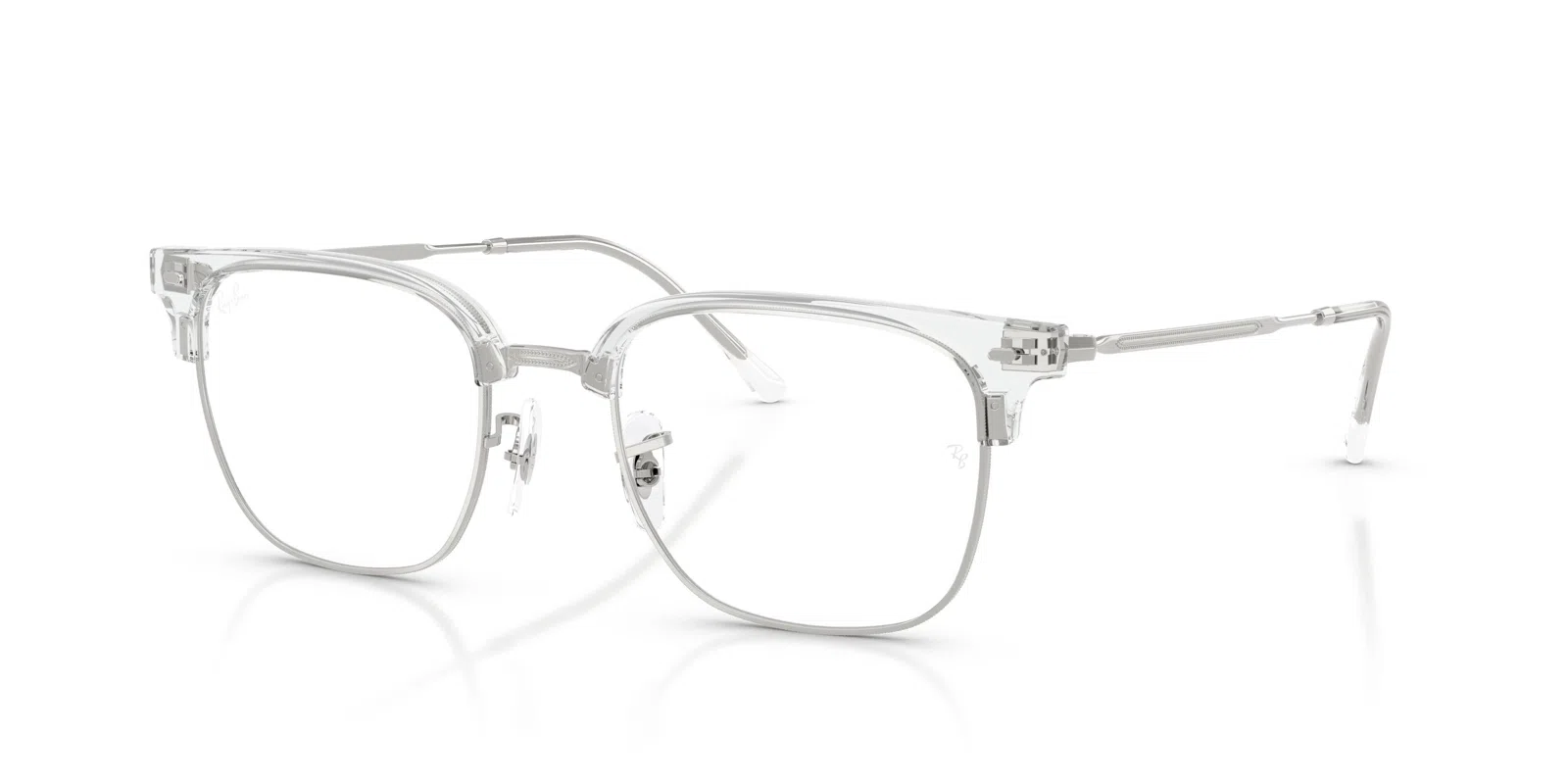 Ray-Ban New Clubmaster 7216 Eyeglasses - Blue On Gunmetal - view 23